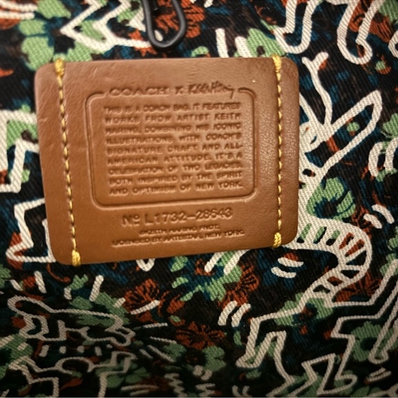 RARE Coach X Keith Haring Glitter UFO Market Carryall Tote - Picture 7 of 14